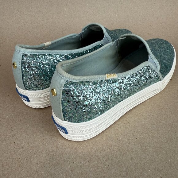 NWOT Keds for Kate Spade Triple Decker Kickstarter Glitter Sneakers, Womens 9.5 - Picture 3 of 14